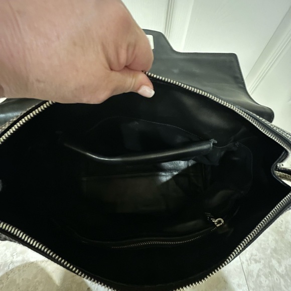 Authentic Prada Python Tessuto Leather Satchel - Picture 10 of 12